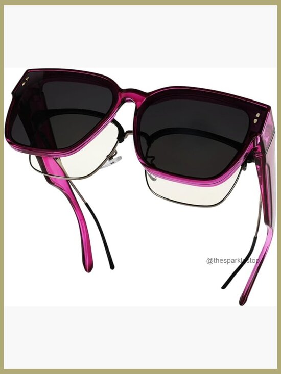 Oversized Fit Over Glasses Polarized Sunglasses, UV400 Protection main image 6